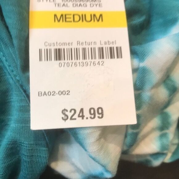 Style & Co Tie-Dyed Top Women’s Size Medium NWT - Picture 4 of 5